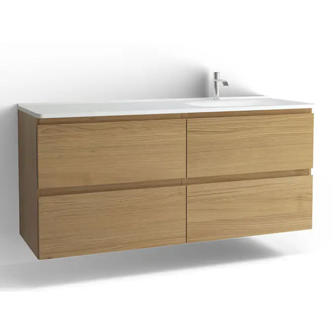 Tvättställsskåp Vedum Flow 1500 med 4 Lådor