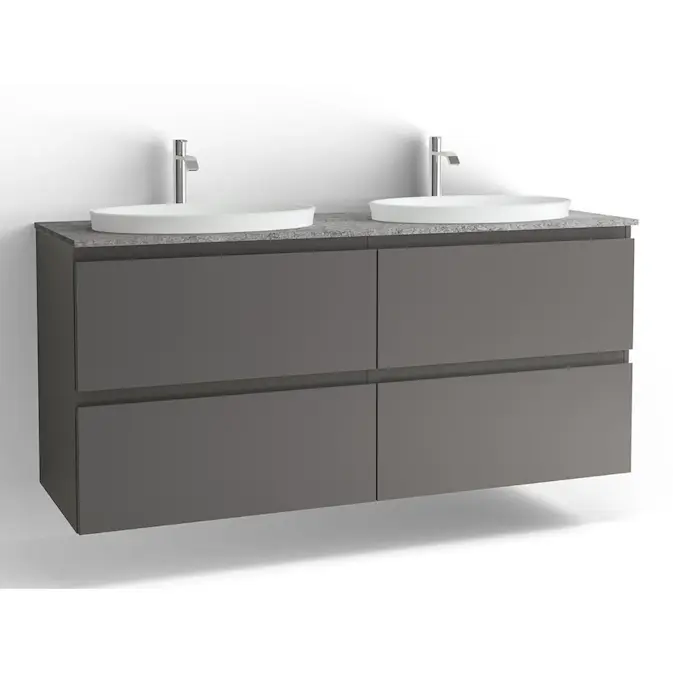 Tvättställsskåp Vedum Flow 1500 Dubbel med 4 Lådor