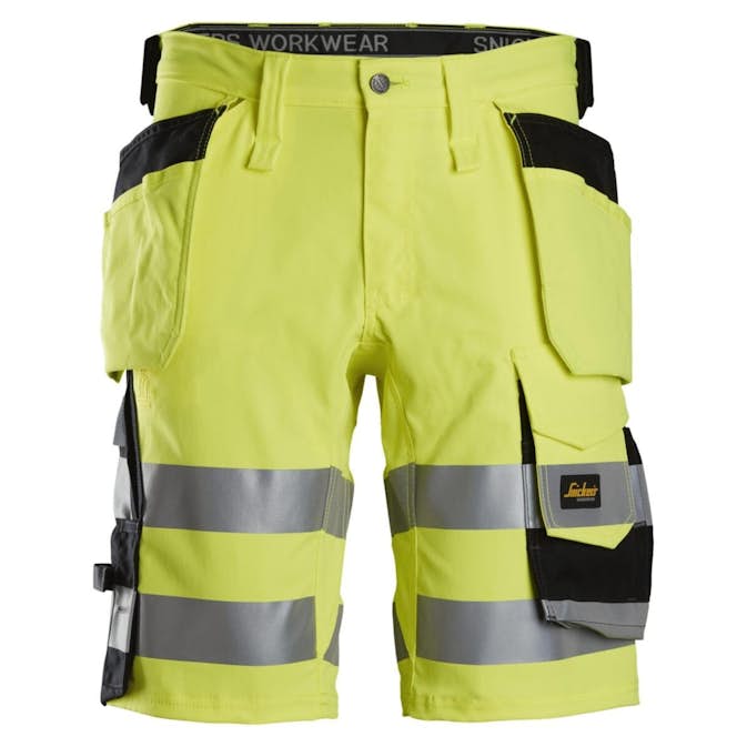 Arbeidsshorts Snickers 6135 HiVis Kl 1 Herre