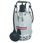 Lensepumpe Byggström Rustfri 150 l/min med Flottør