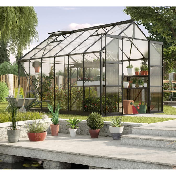 Drivhus Vitavia Phoenix med Sokkel