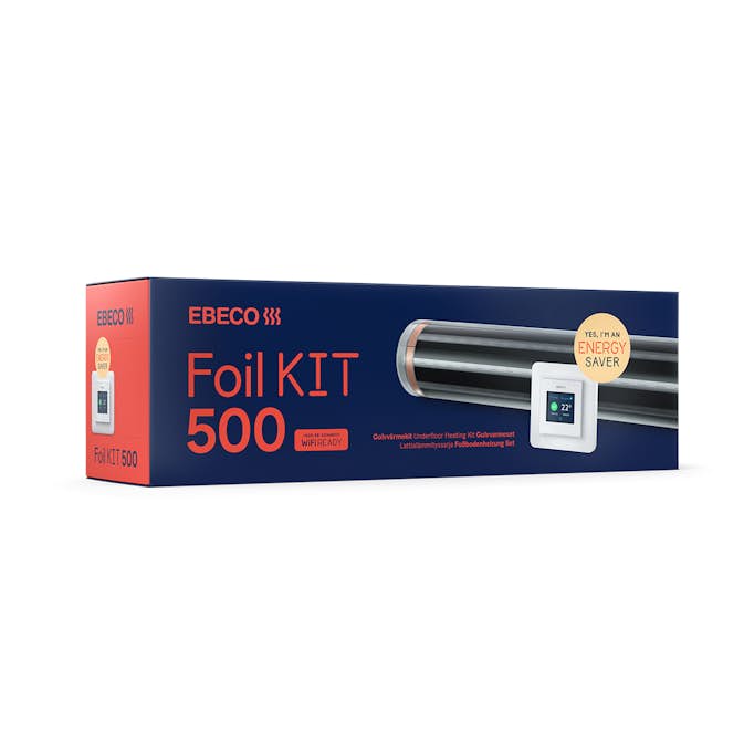 Gulvvarmefolie Ebeco Foil Kit 500 for Tre- og Laminatgulv 43 cm