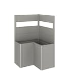 Levegg Biohort til Belvedere Plantekasse L-form med Akrylglass 91x102x102 cm