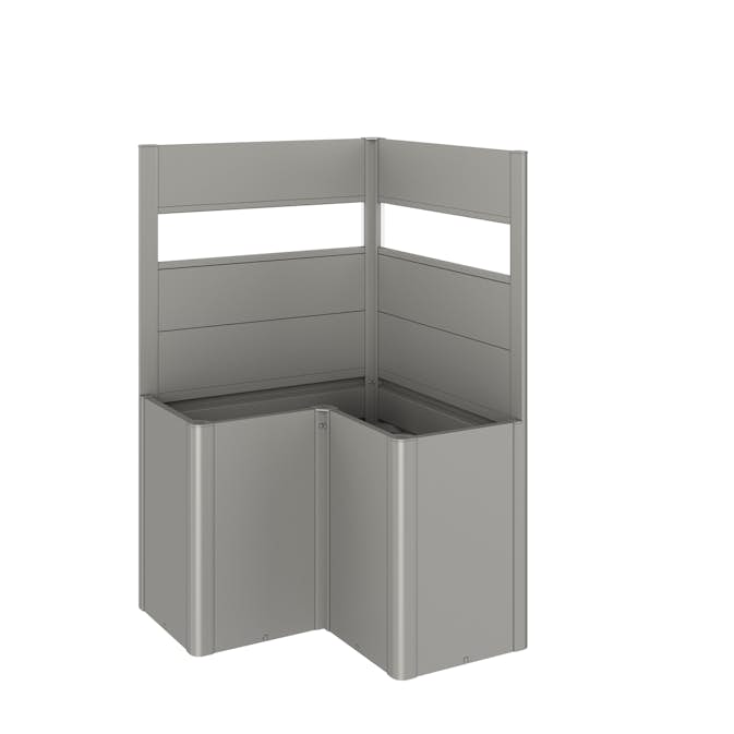 Levegg Biohort til Belvedere Plantekasse L-form med Akrylglass 91x102x102 cm