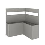 Levegg Biohort til Belvedere Plantekasse L-form med Akrylglass 91x152x152 cm