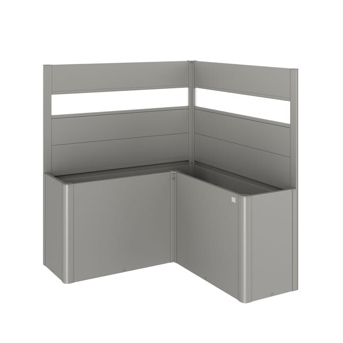 Levegg Biohort til Belvedere Plantekasse L-form med Akrylglass 91x152x152 cm