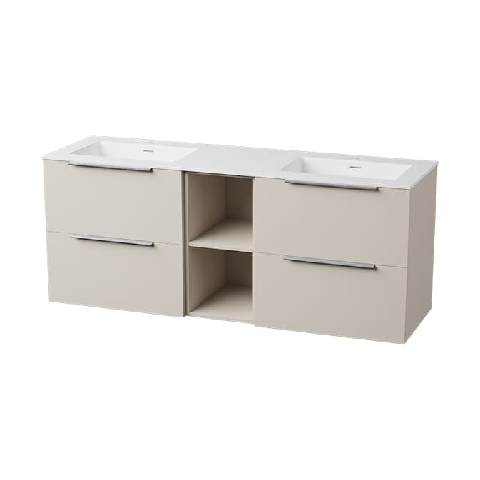 Servantskap FOSSBAD Variant46 B150 for Heldekkende Dobbelservant