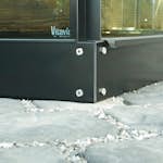 Stålsokkel Vitavia 7,5 kvm 125 mm Sort