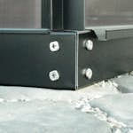 Stålsokkel Vitavia 8,3 kvm 60 mm Sort