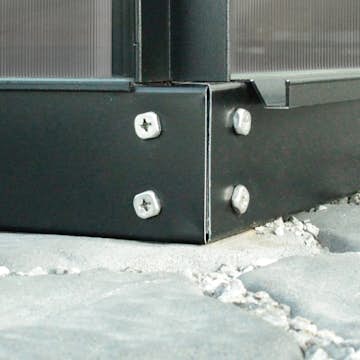 Stålsokkel Vitavia 6,7 kvm 60 mm Sort