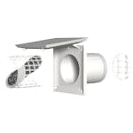 Veggventil Fresh TL100D Energy Innvendig del