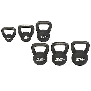 Kettlebell Master Fitness Neoprenkledd 16 kg Outlet