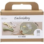 Brodering Creativ Company Mini DIY Kit Matt Grønn Broderiramme