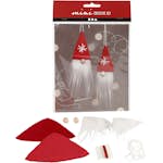 Materiellsett Creativ Company Mini DIY Kit med Hengende Nissefigurer 2 stk/1 sett