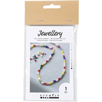 Smykker Creativ Company Mini DIY Kit Halskjede med Ferskvannsperler