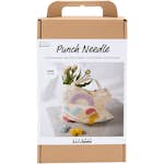 Hobbysett Creativ Company DIY Kit Mulepose Punch Needle Pastellfarger