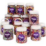 Plastperler Creativ Company Ass Farger Str 6-15 mm Hullstr 1,5-6 mm 16x700 ml/1 Pk