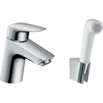 Servantbatteri Hansgrohe Logis S med Bidethånddusj