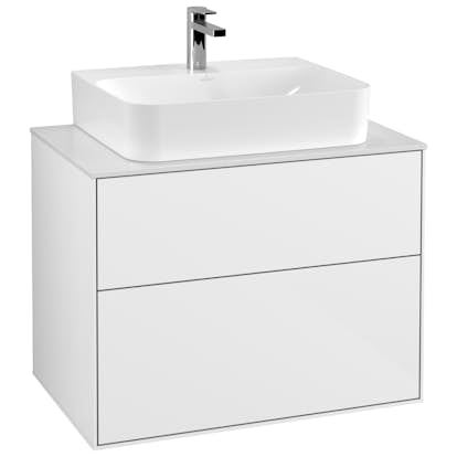 Tvättställsskåp Villeroy & Boch Finion med 2 Lådor och Bänkskiva för Centrerat Tvättställ