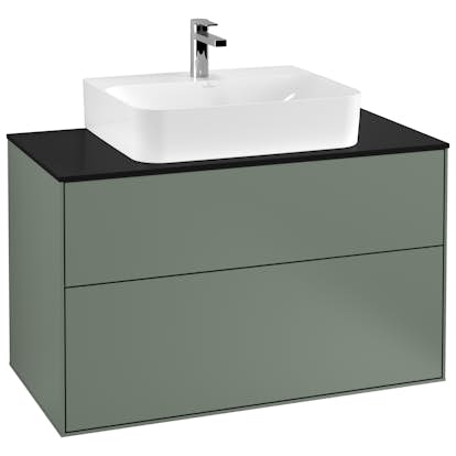 Tvättställsskåp Villeroy & Boch Finion med 2 Lådor och Bänkskiva för Centrerat Tvättställ