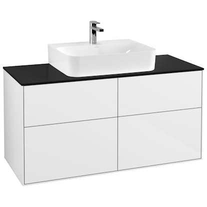 Tvättställsskåp Villeroy & Boch Finion med 4 Lådor och Bänkskiva för Centrerat Tvättställ