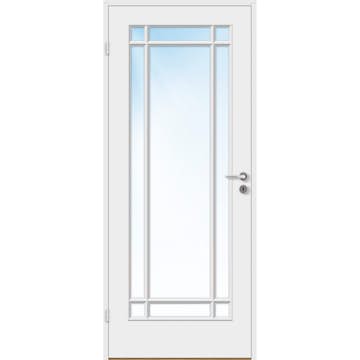 Innerdør Bygg1 Anna FW New York Hvit Klarglass