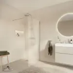 Dusjvegg Arrow Wall Frostet Glass