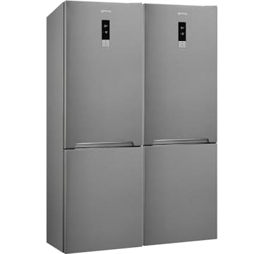 Kjøl/Frys Pakke Smeg FC18EN4AX + FC18EN4AX 186 cm