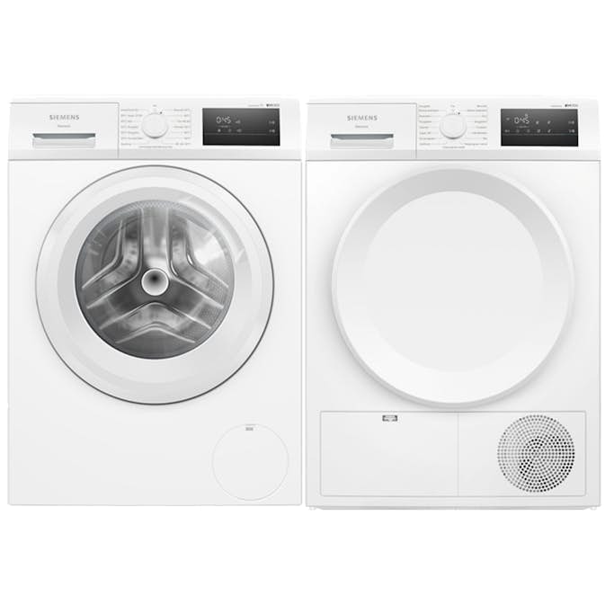 Vask- og Tørkepakke Siemens WM14N01LDN + WT43HV0EDN