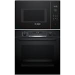 Ovn- og Mikrobølgepakke Bosch HRG578BB7 + BFL524MB0 Svart med WiFi og Pyrolytisk Rengjøring