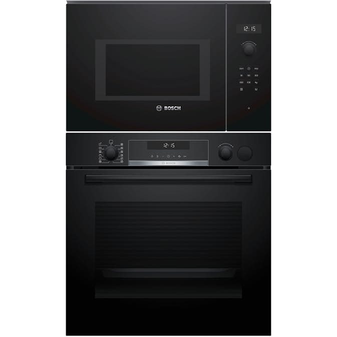 Ovn- og Mikrobølgepakke Bosch HRG578BB7 + BFL554MB0 For Høyskap