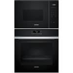 Ovn- og Mikrobølgepakke Siemens HB271ABS3 + BF555LMB1 For Høyskap