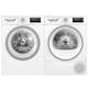 Vaskemaskin og Tørketrommel BOSCH WAN2821SSN + WTH85V0SSN Serie 4 Hvit