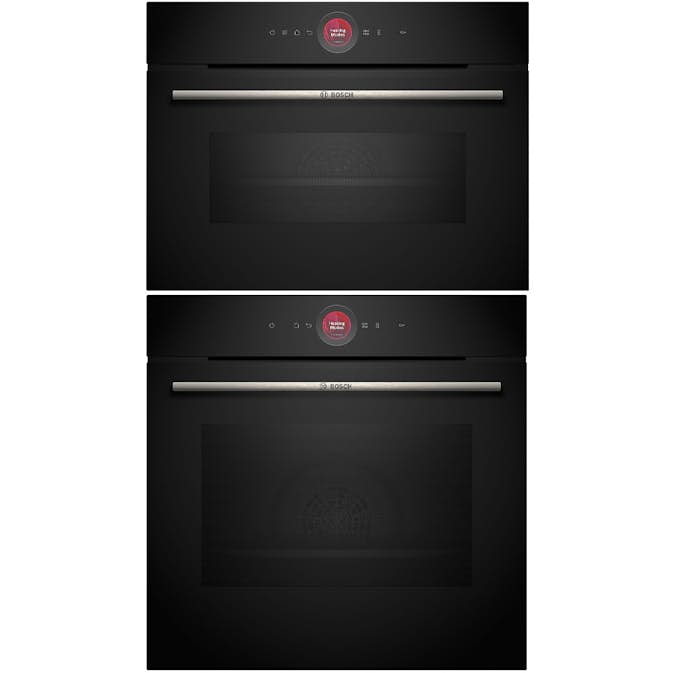 Ovn- og Mikrobølgepakke BOSCH HBG7742B1 + CMG7241B1 Serie 8 Sort