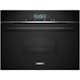 Ovn- og Mikrobølgepakke Siemens iQ700 HB776G3B2S + CD714GXB1 Med WIFI og Dampfunksjon Sort