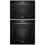 Ovn- og Mikrobølgepakke Siemens iQ700 HM736G1B1 + CM724G1B1 Sort