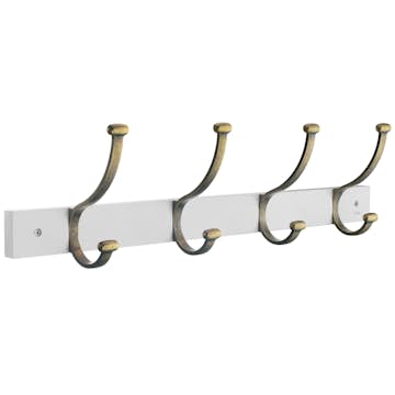 Kroklist Beslagsboden 4-kroker Antikk Messing