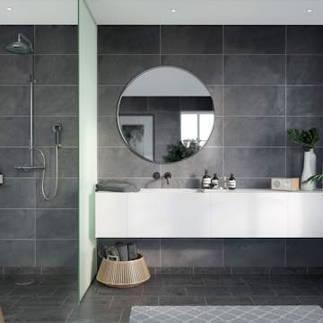 Baderomspanel Fibo 1532 Negro Grande