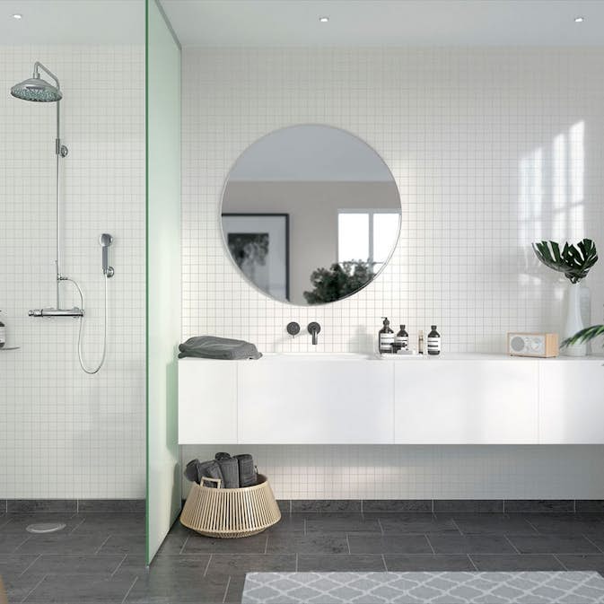 Baderomspanel Fibo 3091 M0303 Denver White