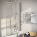 Badekarvegg Nordhem til Solvik Klarglass