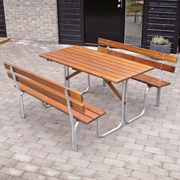 Benkebord Eden Wood Stålpicknick 150