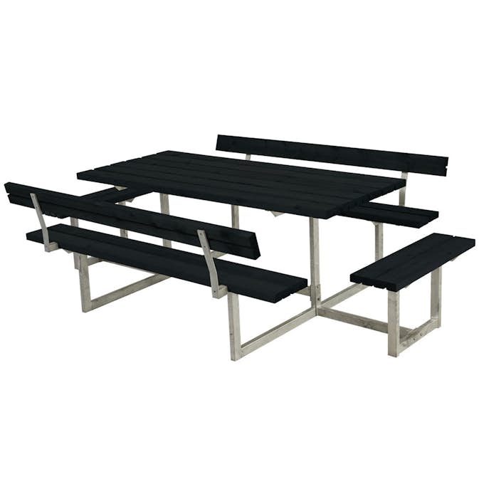 Benkbord PLUS Basic med Ekstra Sitteplasser Svart