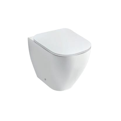 Golvstående Toalett Miller Badrum Rimless BTW Elegans Porslin