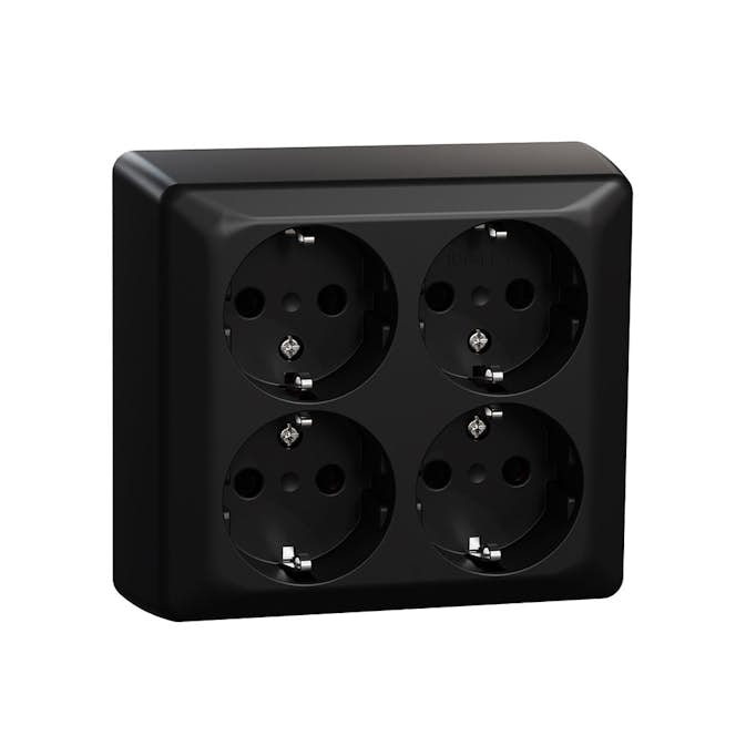 Stikkontakt Elko 4-Veis Utenpåliggende RS