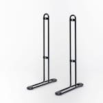 Gulvstativ Adax Panel Sort H Høy - Tilbehør Panelovn