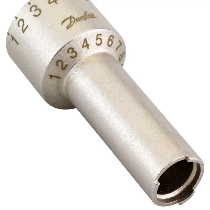 Forhåndsinnstilt nøkkel Danfoss for RA-U-ventiler