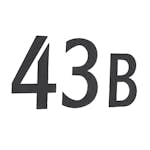 Postkassenummer Beslagsboden Svart Rustfritt Stål