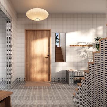 Klinker Bricmate Stig Lindberg Railing Blue