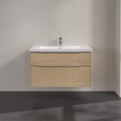 Tvättställsskåp Villeroy & Boch Subway 3.0 med 2 Lådor