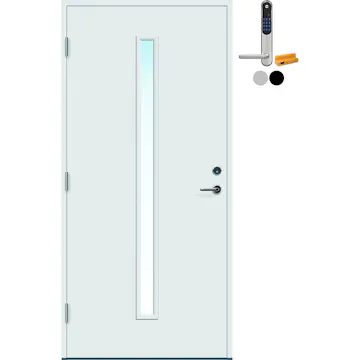 Ytterdør Bygg1 Hovdeby Thermoisolert med Yale Doorman Classic Home